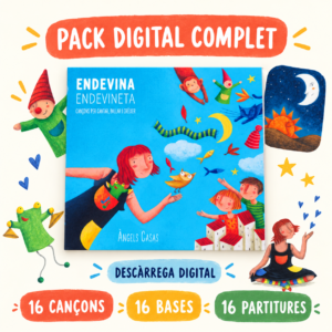 Pack digital Endevina Endevineta amb cançons, bases instrumentals i partitures