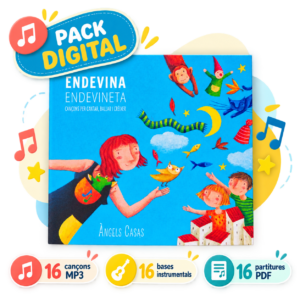 Pack digital Endevina endevineta amb 16 cançons, 16 bases instrumentals i 16 partitures