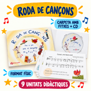 Roda de cançons amb carpeta de fitxes didàctiques i CD d’àudio